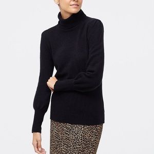 NWT J. Crew Puff-sleeve sweater in extra-soft yarn